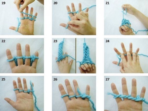 вязание на пальцах