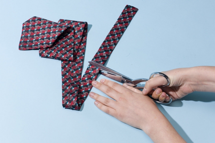 Ободок из двух галстуков (Diy)
