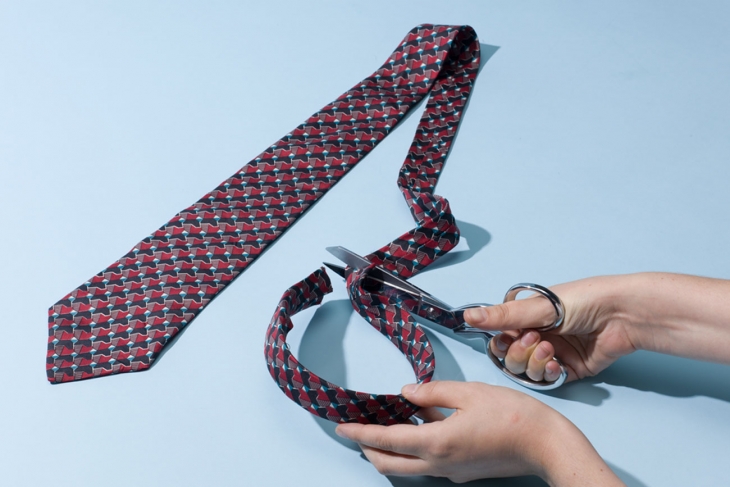Ободок из двух галстуков (Diy)