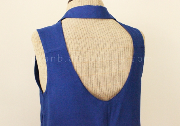 Блузка с вырезом на спине (Diy)