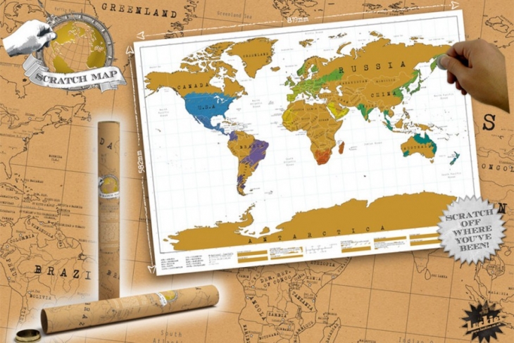 Карта мира для тех, кто часто путешествует