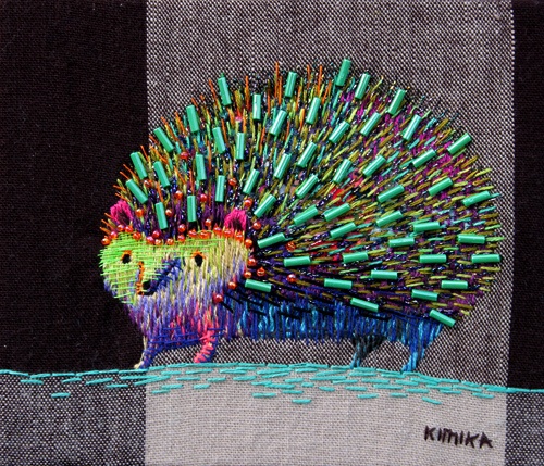 Вышивка пэчворк животных Kimika Hara