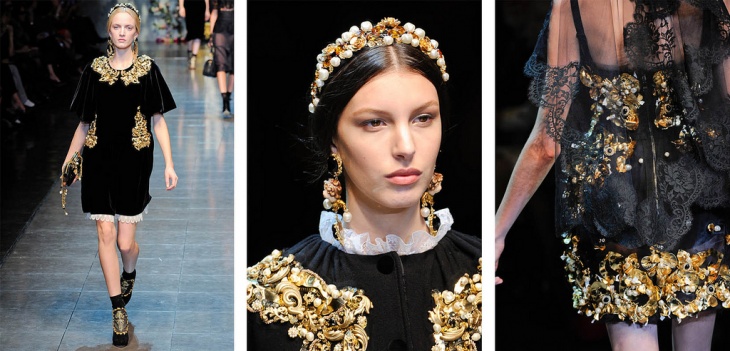 Повтор платья Dolce &amp; Gabbana AW12 (Diy)