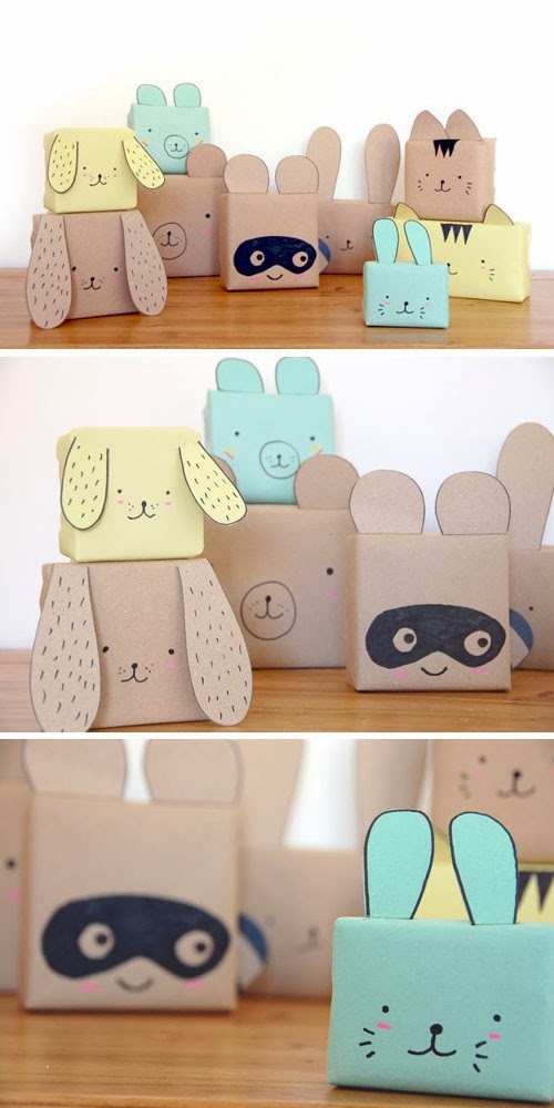 Идеи симпатичных, но простых упаковок  подарков для детей