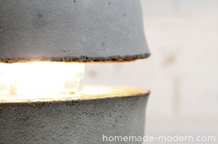Супер креативная лампа из бетона