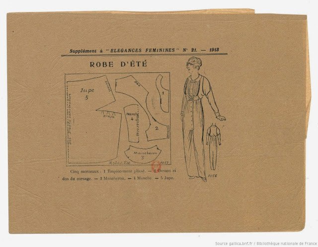 Выкройки женской одежды 1911-1918 гг