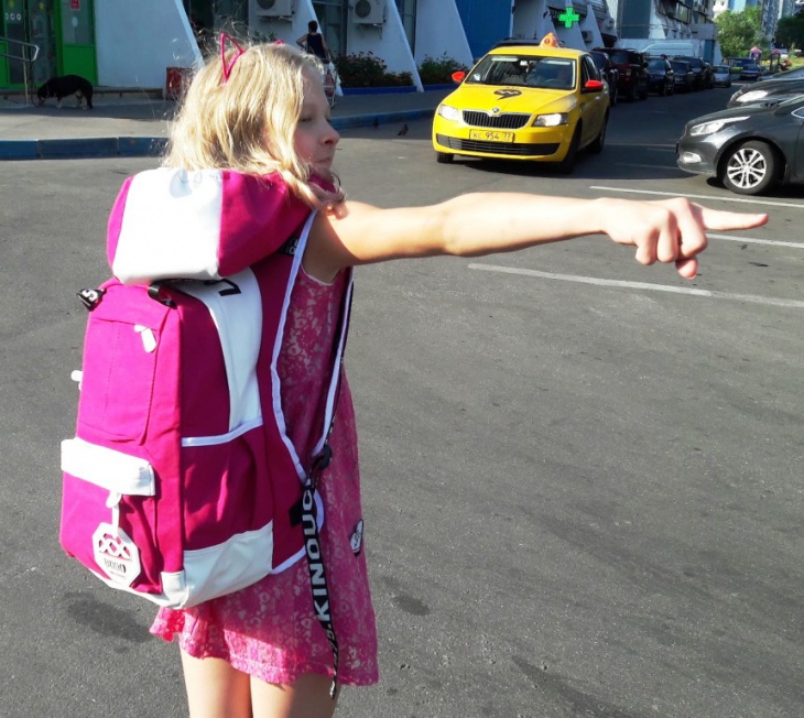 Розовый рюкзак с капюшоном