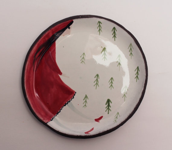необычные тарелки керамика для сервировки стола