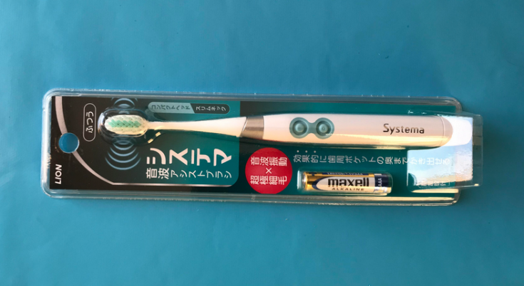 Зубная ультразвуковая японская щётка LION Электрическая зубная щетка с компактной головкой Dentor Systema Sonic Assis