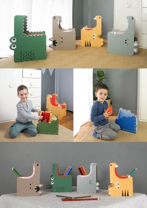 мебель в виде динозавров полочки в детскую