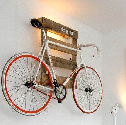 идеи как подвесить велосипед