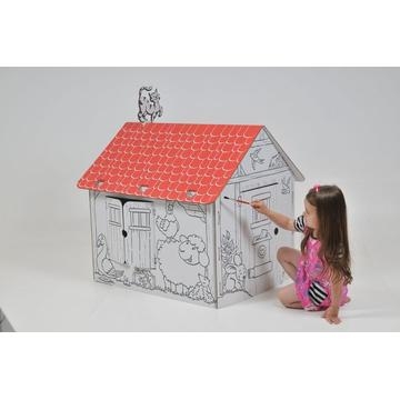 картонный домик для ребенка своими руками
