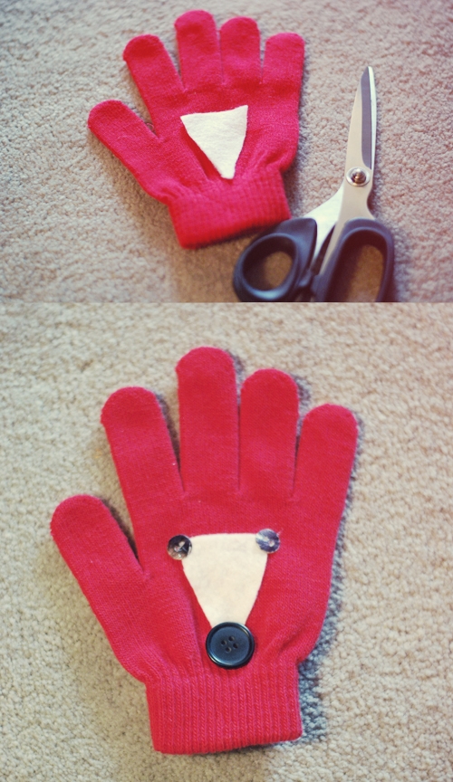 как украсить перчатки