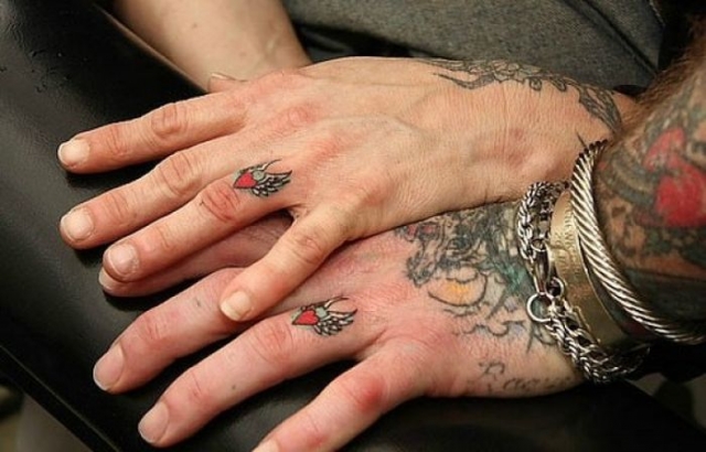 обручальные кольца тату татуировки на свадьбу