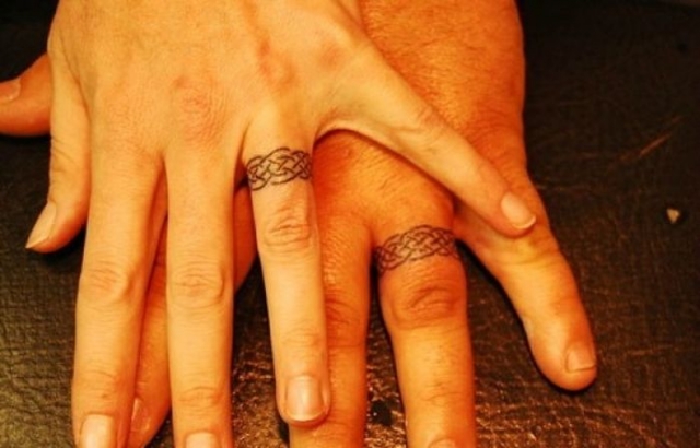 обручальные кольца тату татуировки на свадьбу