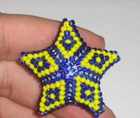 Морская звезда из бисера (схемы плетения, подборка)
