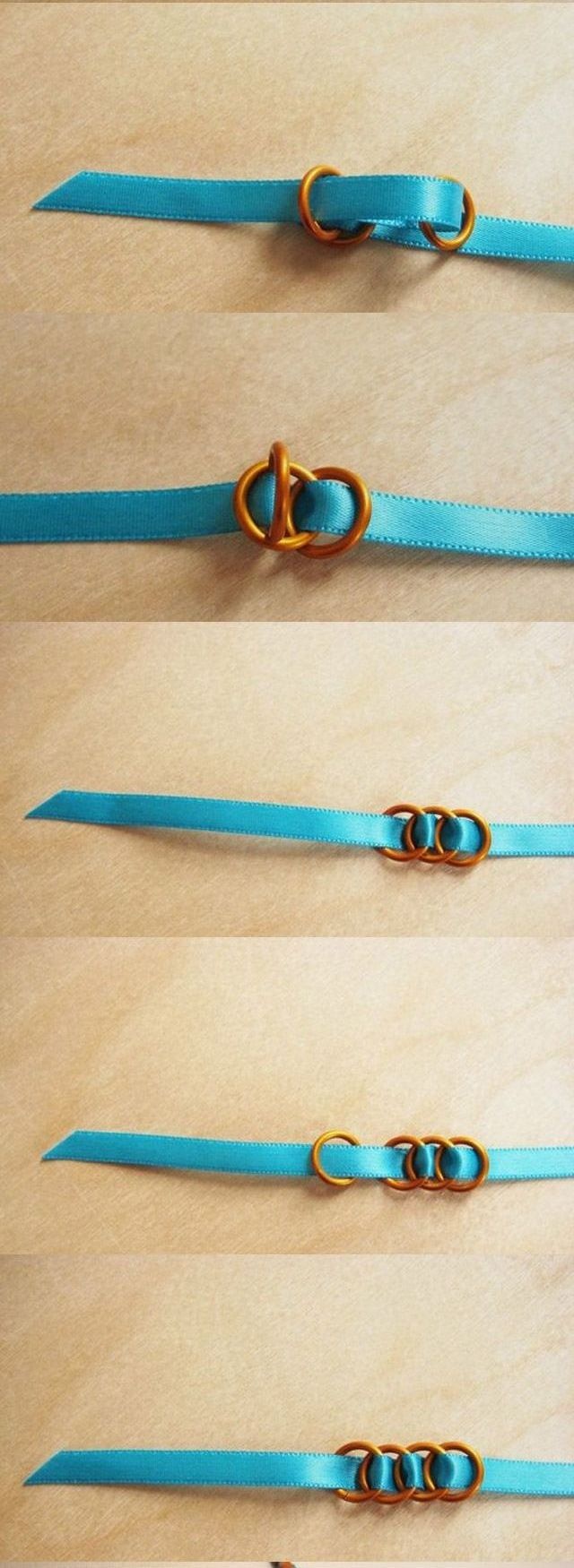Um colar simples da fita (DIY)