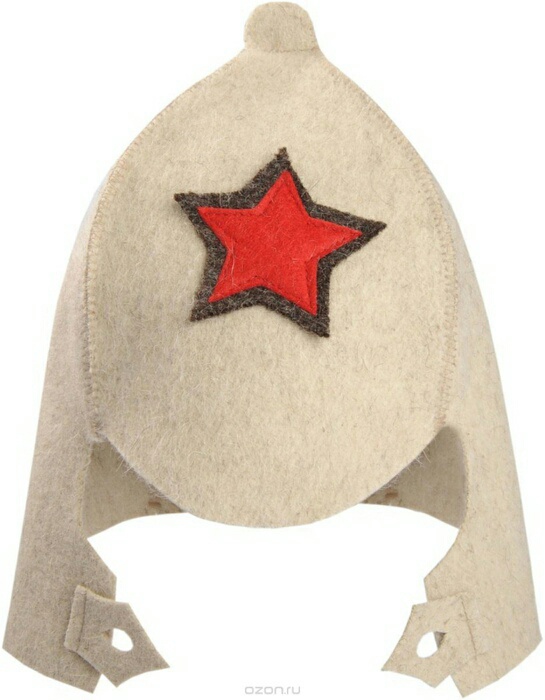 Набор из 3-х предметов: шапка Будёновка, рукавица, коврик (войлок 100%, арт. БШ 41096)
