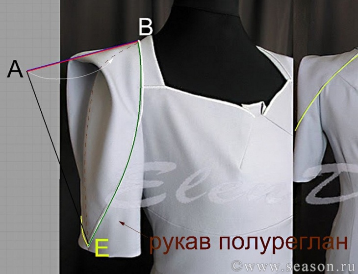 Моделирование рукава платья по мотивам Roland Mouret