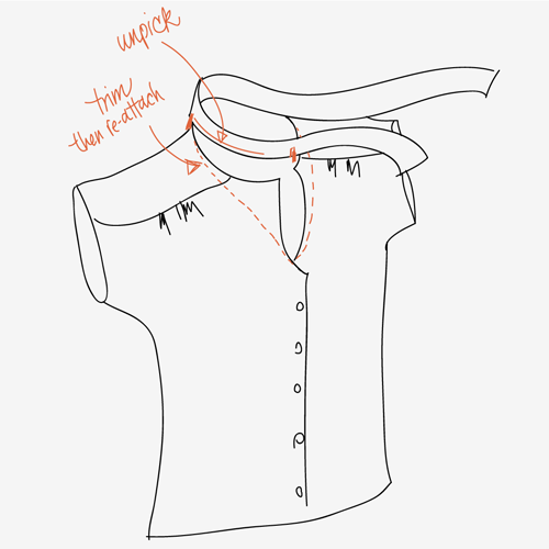 Легкая переделка блузки (Diy)