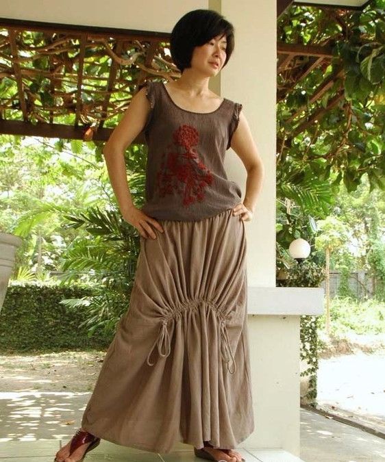 Тайская юбка в стиле бохо