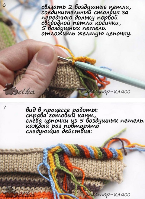вязание головина украшение