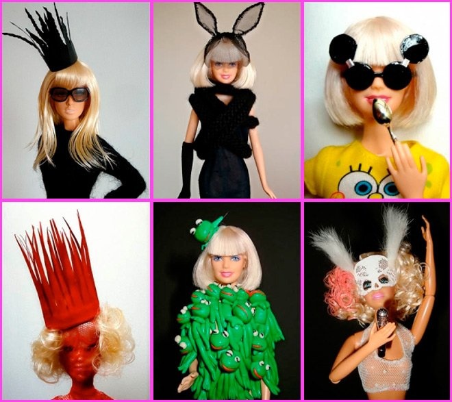 Барби в образах Леди Гага: