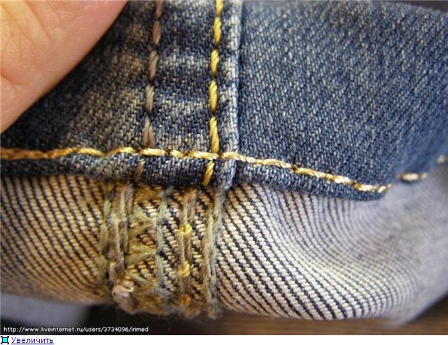 как шить толстую джинсу