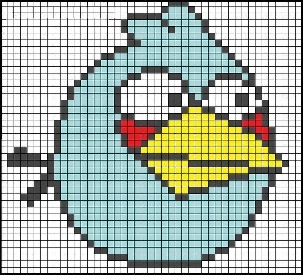 Схемы для вышивания Angry Birds