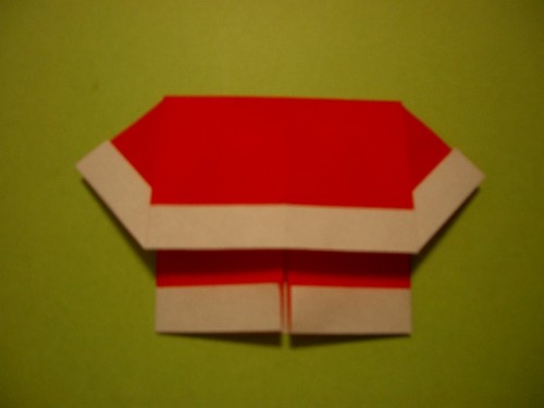 Оригами -Санта Клаусята (Diy)