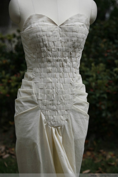 креативный крой одежды муляжным методом наколки