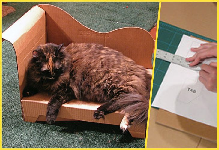 мебель из картона для кошки