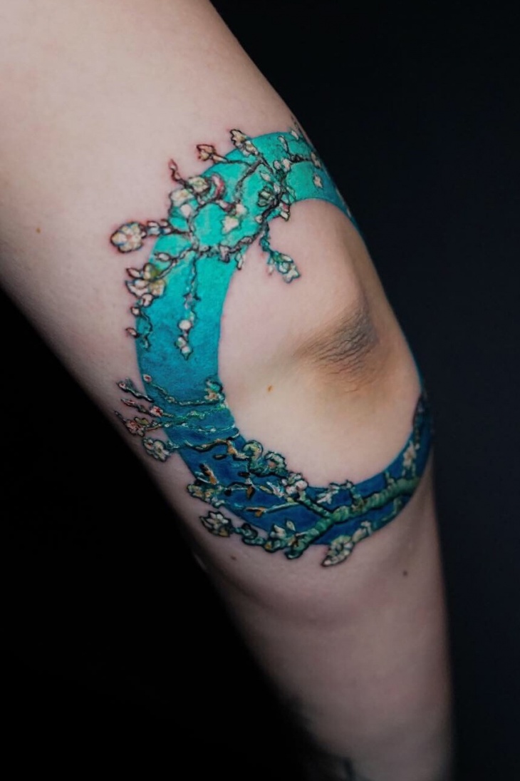 tatoo Vincent van Gogh  Almond blossom