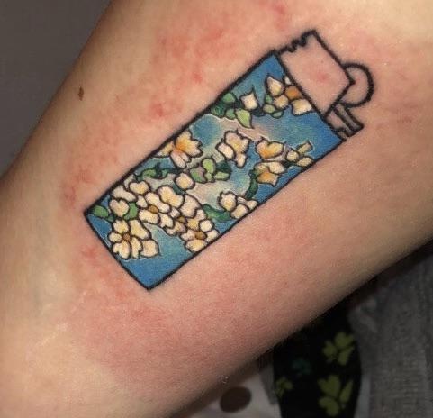 татуировки tatoo Vincent van Gogh  Almond blossom