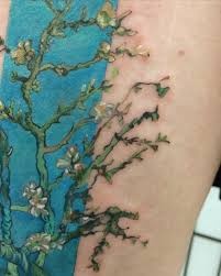 татуировки Vincent van Gogh  Almond blossom