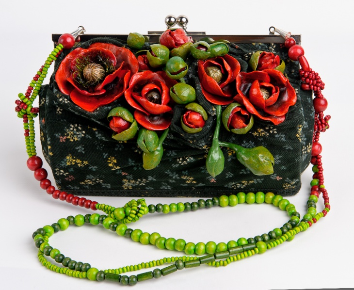 Цветочные сумочки  Claudia Chindea (Diy)