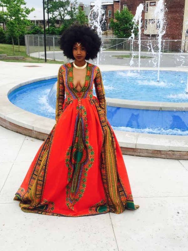Африканское платье на выпускной