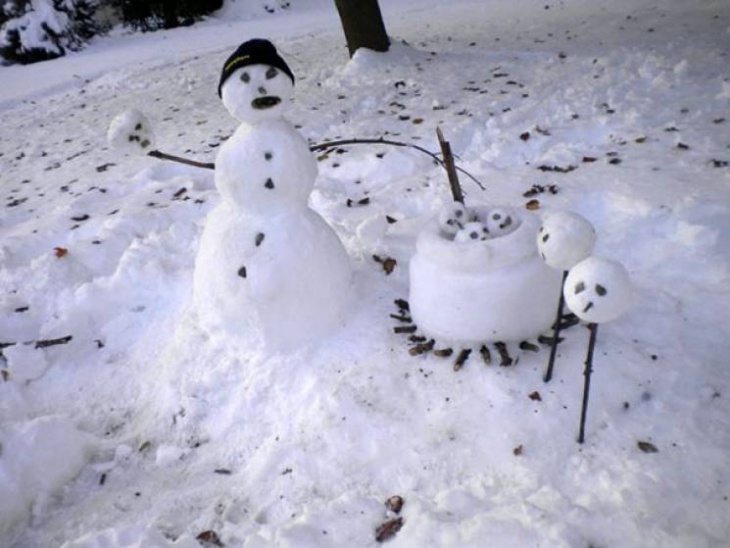 creative snowman ideas