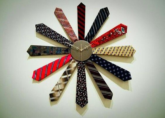 часы из старых галстуков