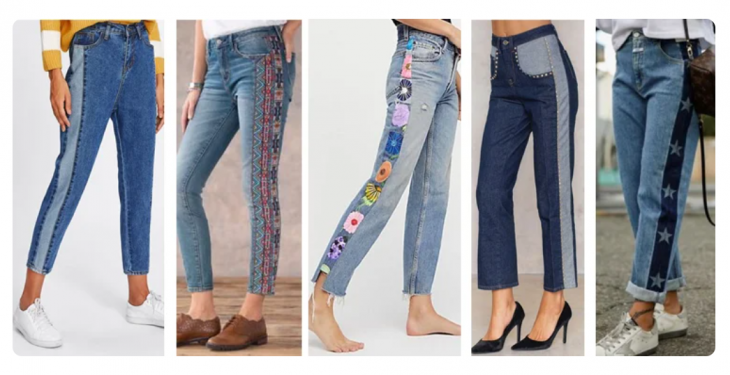как украсить джинсы