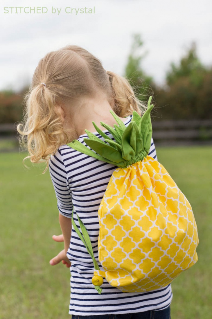Рюкзак - ананас для детей своими руками