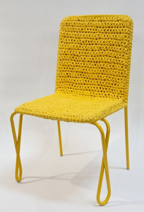 переделка кресла стула вязание
