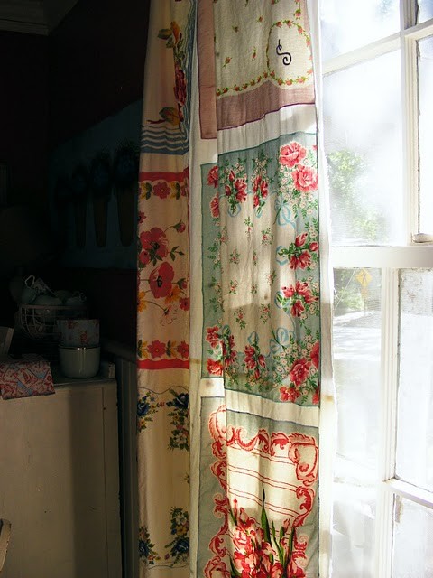 шторы из носовых платочков
