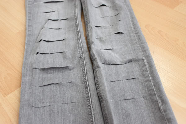 как порезать джинсы