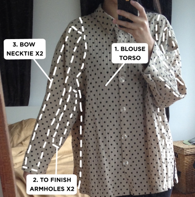 Как перешить платье в блузку. #блузка #платье