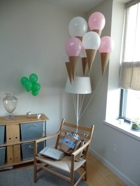 идея декора детской комнаты на детский праздник.