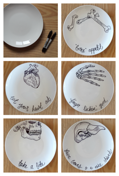 несколько идей по росписи посуды.