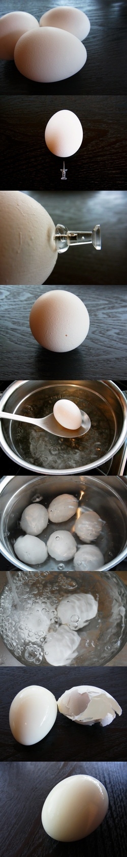 Простой приемчик чтобы вареные яйца чистились за секунду.