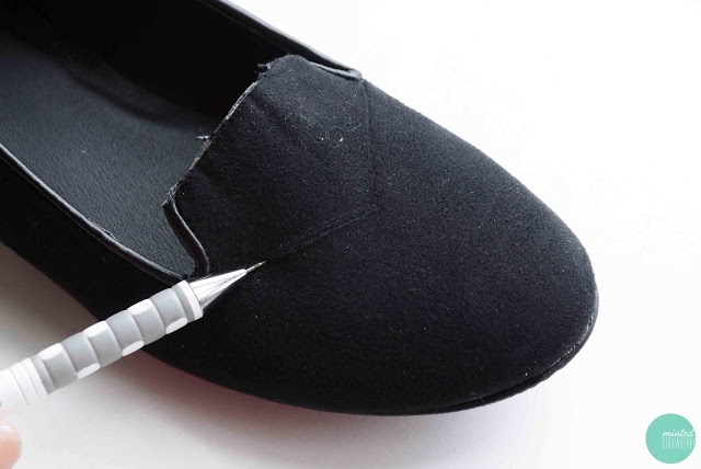 Переделка выреза на туфлях (Diy)