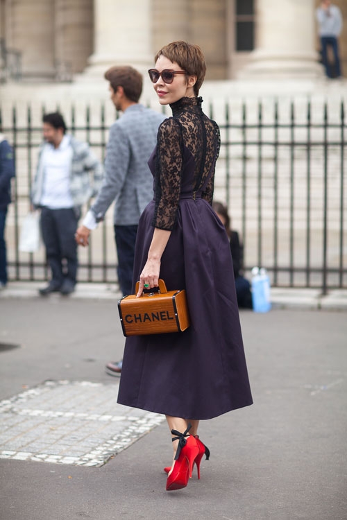 Street Style кутюрной  Недели моды в Париже